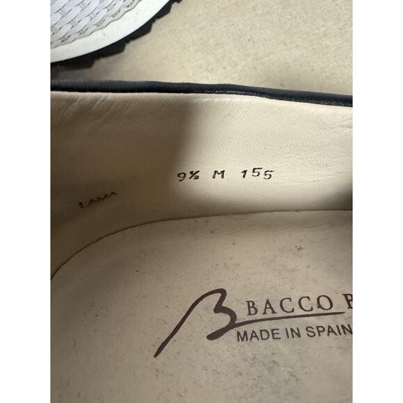 Bacco Bucci Shoes Mens Size 9.5 White Black LAMA Woven Slip On Loafers Casual main image 9